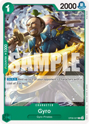 Gyro OP06-027 - Character Verde Common - Near Mint - Wings of the Captain - Carta One Piece Card Game