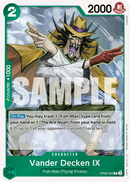 Vander Decken IX OP06-033 - Character Verde Rare - Near Mint - Wings of the Captain - Carta One Piece Card Game