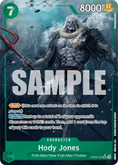 Hody Jones OP06-035 V2 - Character Verde Alternate Art - Near Mint - Wings of the Captain - Carta One Piece Card Game