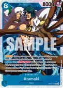 Aramaki OP06-043 V1 - Character Blu Super Rare - Near Mint - Wings of the Captain - Carta One Piece Card Game