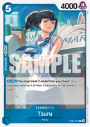 Tsuru OP06-051 - Character Blu Rare - Near Mint - Wings of the Captain - Carta One Piece Card Game