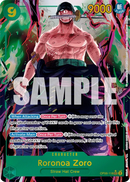 Roronoa Zoro OP06-118 V2 - Character Verde Alternate Art - Near Mint - Wings of the Captain - Carta One Piece Card Game