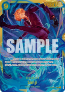 Sanji OP06-119 V1 - Character Blu Secret Rare - Near Mint - Wings of the Captain - Carta One Piece Card Game