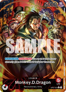 Monkey.D.Dragon OP07-001 V2 - Leader Rosso Alternate Art - Near Mint - 500 Years in the Future - Carta One Piece Card Game