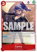 Carina OP07-005 V1 - Character Rosso Rare - Near Mint - 500 Years in the Future - Carta One Piece Card Game