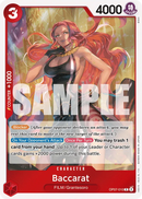 Baccarat OP07-010 - Character Rosso Rare - Near Mint - 500 Years in the Future - Carta One Piece Card Game