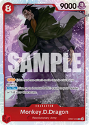Monkey.D.Dragon OP07-015 V1 - Character Rosso Super Rare - Near Mint - 500 Years in the Future - Carta One Piece Card Game
