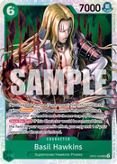 Basil Hawkins OP07-029 V1 - Character Verde Super Rare - Near Mint - 500 Years in the Future - Carta One Piece Card Game