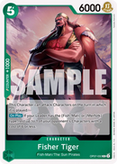 Fisher Tiger OP07-032 - Character Verde Rare - Near Mint - 500 Years in the Future - Carta One Piece Card Game