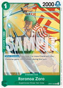 Roronoa Zoro OP07-034 - Character Verde Uncommon - Near Mint - 500 Years in the Future - Carta One Piece Card Game