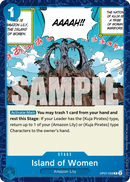 Island of Women OP07-058 - Stage Blu Common - Near Mint - 500 Years in the Future - Carta One Piece Card Game