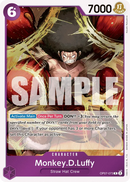 Monkey.D.Luffy OP07-073 - Character Viola Rare - Near Mint - 500 Years in the Future - Carta One Piece Card Game