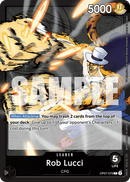 Rob Lucci OP07-079 V1 - Leader Nero - Near Mint - 500 Years in the Future - Carta One Piece Card Game
