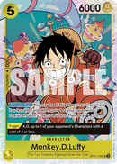 Monkey.D.Luffy OP07-109 V1 - Character Giallo Super Rare - Near Mint - 500 Years in the Future - Carta One Piece Card Game