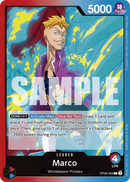 Marco OP08-002 V1 - Leader Rosso/Blu - Near Mint - Two Legends - Carta One Piece Card Game