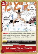 I'd Never Shoot You!!!! OP08-017 - Event Rosso Common - Near Mint - Two Legends - Carta One Piece Card Game