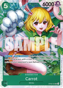 Carrot OP08-023 V1 - Character Verde Super Rare - Near Mint - Two Legends - Carta One Piece Card Game