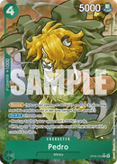 Pedro OP08-030 V2 - Character Verde Alternate Art - Near Mint - Two Legends - Carta One Piece Card Game