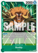 Roddy OP08-033 - Character Verde Common - Near Mint - Two Legends - Carta One Piece Card Game