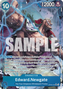 Edward.Newgate OP08-043 V2 - Character Blu Alternate Art - Near Mint - Two Legends - Carta One Piece Card Game