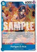 Portgas.D.Ace OP08-052 V1 - Character Blu Rare - Near Mint - Two Legends - Carta One Piece Card Game