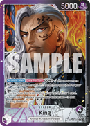 King OP08-057 V2 - Leader Viola/Nero Alternate Art - Near Mint - Two Legends - Carta One Piece Card Game