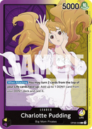 Charlotte Pudding OP08-058 V1 - Leader Viola/Giallo - Near Mint - Two Legends - Carta One Piece Card Game