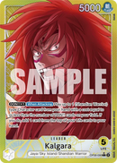Kalgara OP08-098 V2 - Leader Giallo Alternate Art - Near Mint - Two Legends - Carta One Piece Card Game