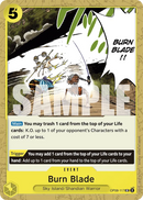 Burn Blade OP08-117 - Event Giallo Uncommon - Near Mint - Two Legends - Carta One Piece Card Game