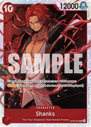 Shanks OP09-004 V1 - Character Rosso Super Rare - Near Mint - Emperors in the New World - Carta One Piece Card Game