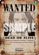 Shanks OP09-004 V3 - Character Rosso Special Rare - Near Mint - Emperors in the New World - Carta One Piece Card Game