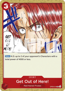 Get Out of Here! OP09-018 - Event Rosso Uncommon - Near Mint - Emperors in the New World - Carta One Piece Card Game