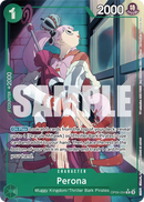 Perona OP09-034 V2 - Character Verde Alternate Art - Near Mint - Emperors in the New World - Carta One Piece Card Game