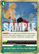 Gum-Gum Cuatro Jet Cross Shock Bazooka OP09-039 - Event Verde Rare - Near Mint - Emperors in the New World - Carta One Piece Card Game