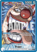 Buggy OP09-042 V2 - Leader Blu Alternate Art - Near Mint - Emperors in the New World - Carta One Piece Card Game