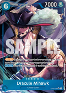 Dracule Mihawk OP09-048 V2 - Character Blu Alternate Art - Near Mint - Emperors in the New World - Carta One Piece Card Game