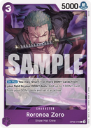 Roronoa Zoro OP09-076 - Character Viola Rare - Near Mint - Emperors in the New World - Carta One Piece Card Game
