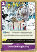 Gum-Gum Lightning OP09-077 - Event Viola Uncommon - Near Mint - Emperors in the New World - Carta One Piece Card Game