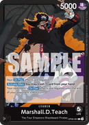 Marshall.D.Teach OP09-081 V1 - Leader Nero - Near Mint - Emperors in the New World - Carta One Piece Card Game