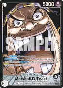 Marshall.D.Teach OP09-081 V2 - Leader Nero Alternate Art - Near Mint - Emperors in the New World - Carta One Piece Card Game