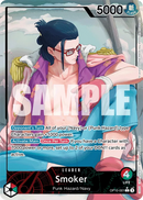 Smoker OP10-001 V2 - Leader Rosso/Verde Alternate Art - Near Mint - Royal Blood - Carta One Piece Card Game