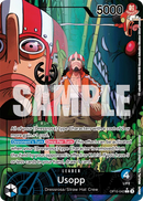 Usopp OP10-042 V2 - Leader Blu/Nero Alternate Art - Near Mint - Royal Blood - Carta One Piece Card Game