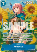 Rebecca OP10-058 V2 - Character Blu Alternate Art - Near Mint - Royal Blood - Carta One Piece Card Game