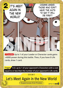 Let's Meet Again in the New World OP10-115 - Event Giallo Common - Near Mint - Royal Blood - Carta One Piece Card Game