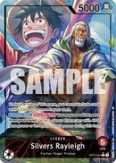 Silvers Rayleigh OP12-001 V2 - Leader Rosso Alternate Art - Near Mint - Legacy of the Master - Carta One Piece Card Game