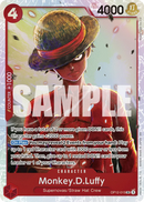 Monkey.D.Luffy OP12-015 V1 - Character Rosso Super Rare - Near Mint - Legacy of the Master - Carta One Piece Card Game