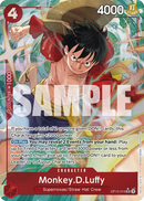 Monkey.D.Luffy OP12-015 V2 - Character Rosso Alternate Art - Near Mint - Legacy of the Master - Carta One Piece Card Game
