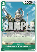 Shimotsuki Kouzaburou OP12-029 - Character Verde Uncommon - Near Mint - Legacy of the Master - Carta One Piece Card Game