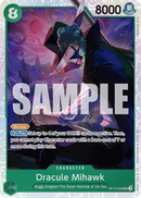Dracule Mihawk OP12-030 V1 - Character Verde Super Rare - Near Mint - Legacy of the Master - Carta One Piece Card Game