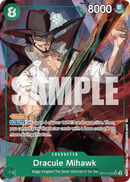 Dracule Mihawk OP12-030 V2 - Character Verde Alternate Art - Near Mint - Legacy of the Master - Carta One Piece Card Game